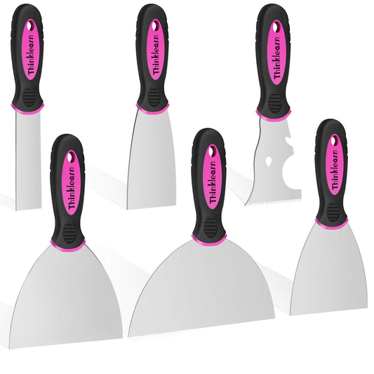 Thinklearn Pink Putty Knife Set, Drywall Tools-TL1026