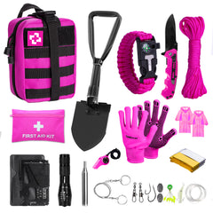 Thinklearn Pink Survival Kits with First Aid Kit-TL0009