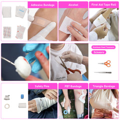 Thinklearn Pink Survival Kits with First Aid Kit-TL0009