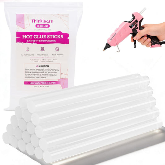 Thinklearn 20 PCS Full Size Hot Glue Sticks for Hot Glue Gun-TL1150