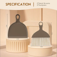 Tinklearn 2PCS Small Broom and Dustpan Set-TL1102