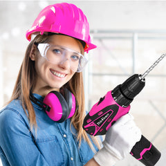 Thinklearn Pink Drill Set with 12V Cordless Drill-TL0007