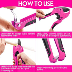 Thinklearn Pink Ratchet-type PVC Cutter-TL1013