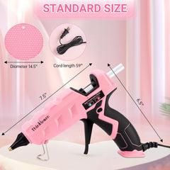 Thinklearn Pink Heavy Duty Large Glue Gun Kit-TL1080