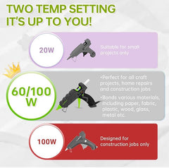 Thinklearn Gray Heavy Duty Large Glue Gun-TL1096