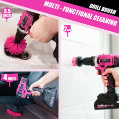 Thinklearn 20V Pink Cordless Drill Set -TL1078