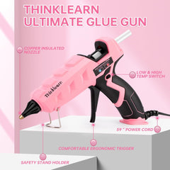 Thinklearn Pink Heavy Duty Large Glue Gun Kit-TL1080