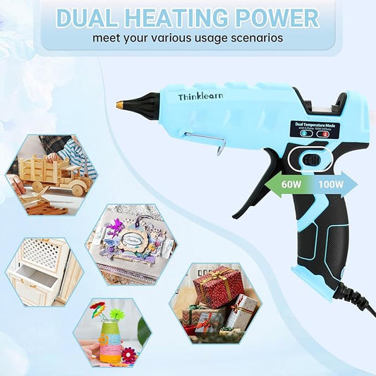 Thinklearn Blue Heavy Duty Large Glue Gun-TL1097