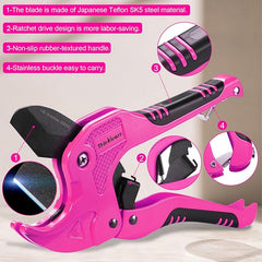 Thinklearn Pink Ratchet-type PVC Cutter-TL1013