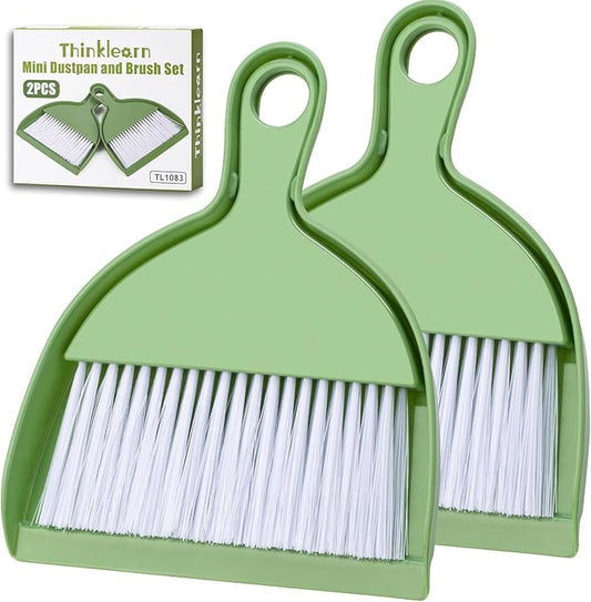 Thinklearn 2PCS Small Broom and Dustpan Set-TL1083