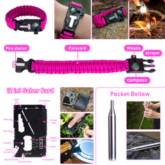 Thinklearn Pink Survival Kits with First Aid Kit-TL0009