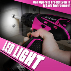 Thinklearn Pink Drill Set with 12V Cordless Drill-TL0007
