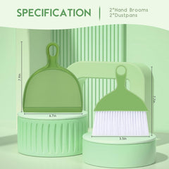 Thinklearn 2PCS Small Broom and Dustpan Set-TL1083