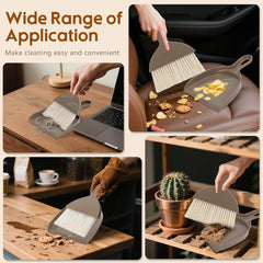 Tinklearn 2PCS Small Broom and Dustpan Set-TL1102