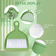 Thinklearn 2PCS Small Broom and Dustpan Set-TL1083