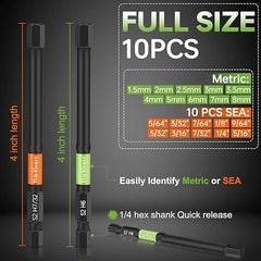 Thinklearn 20PCS Allen Wrench Drill Bit Set-TL1093