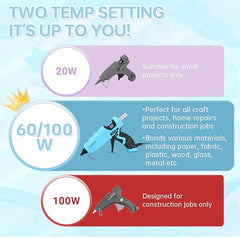 Thinklearn Blue Heavy Duty Large Glue Gun-TL1097