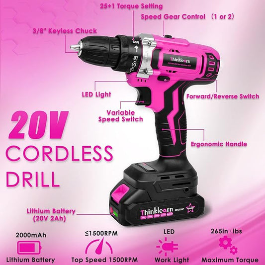 Thinklearn Tool Kit with 20V Cordless Drill-TL1017