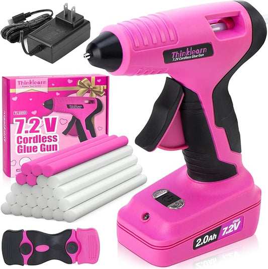 Thinklearn 7.2V Pink Glue Gun Set-TL1050
