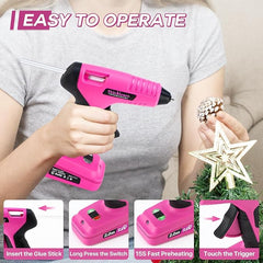 Thinklearn 7.2V Pink Glue Gun Set-TL1050
